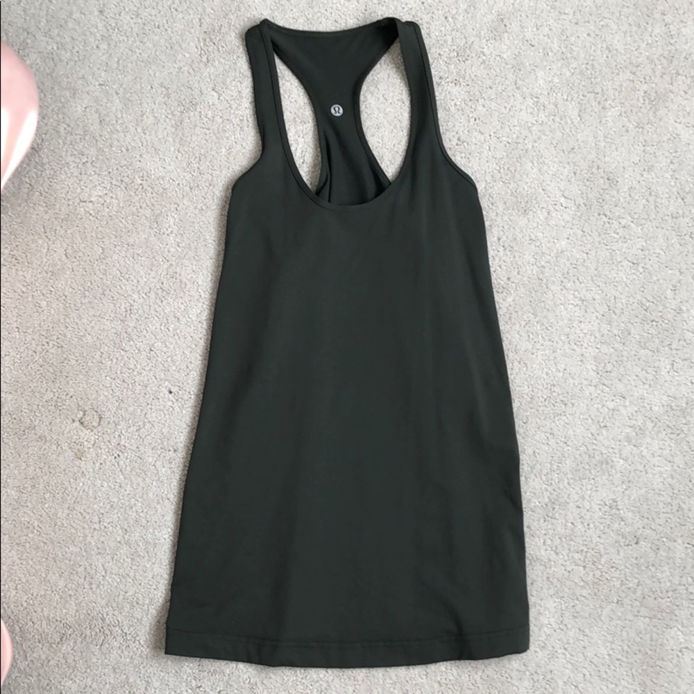 Lululemon Olive Green Razorback Tank Top